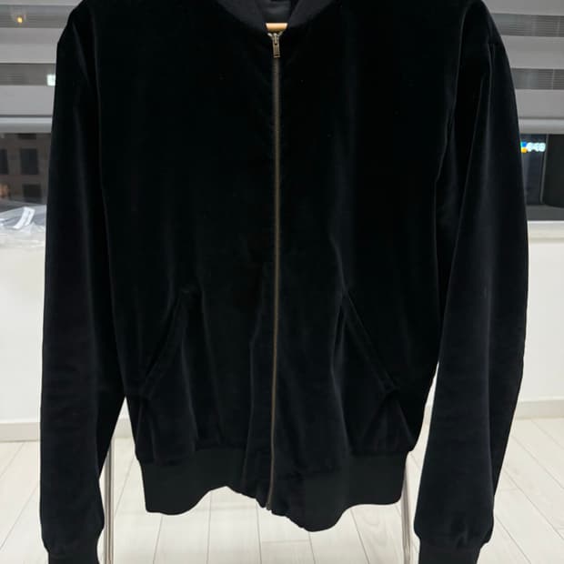 생로랑 뮤직노트 벨벳 자켓 음표 블랙 m