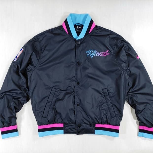 나이키 마이애미 히트 NBA 바시티자켓 M