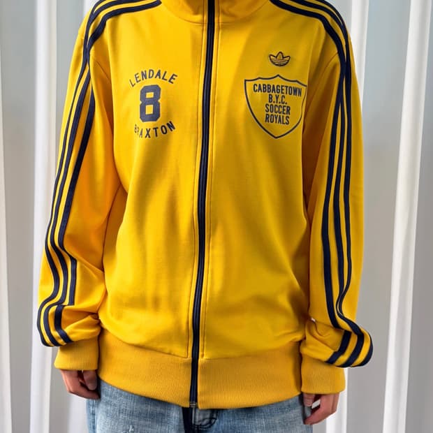 [M]아디다스 캐비지타운 로얄 트레포일 트랙탑 져지