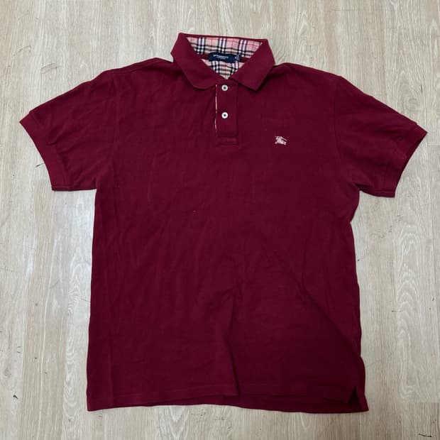 버버리 런던 노바체크 PK 반팔 카라티 XL/105 