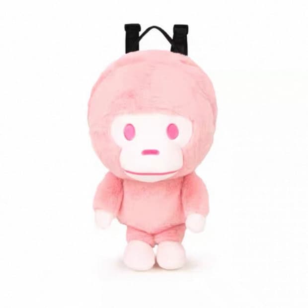 베이프 마일로 베이비마일로 핑크 백팩 플러쉬 돌