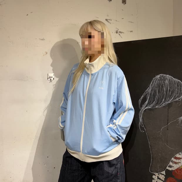 JPN 일본 빈티지 miffy 화이트 스카이 블루 소라색 져지 M