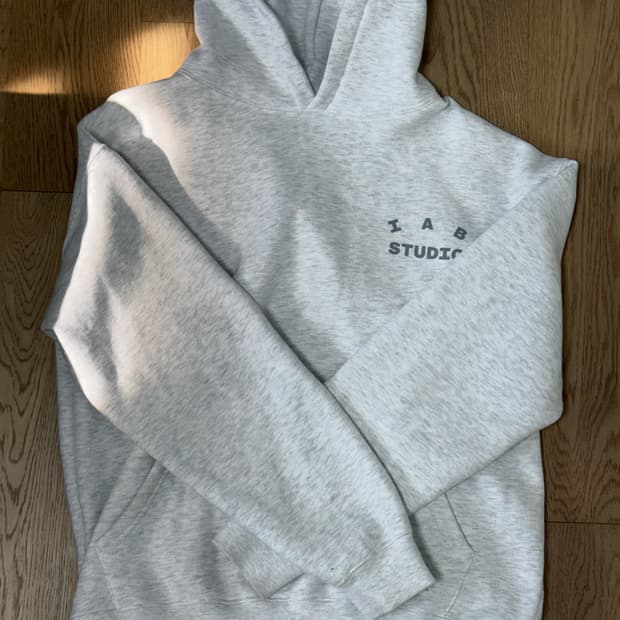아이앱 그레이 후드티