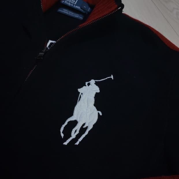 폴로 빅포니 usa 니트집업