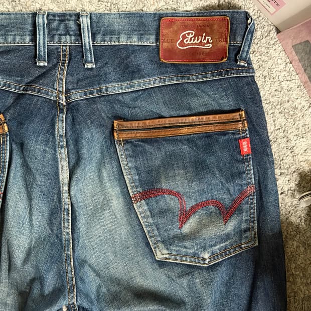 EDWIN 에드윈 블루트립 카우보이 데님