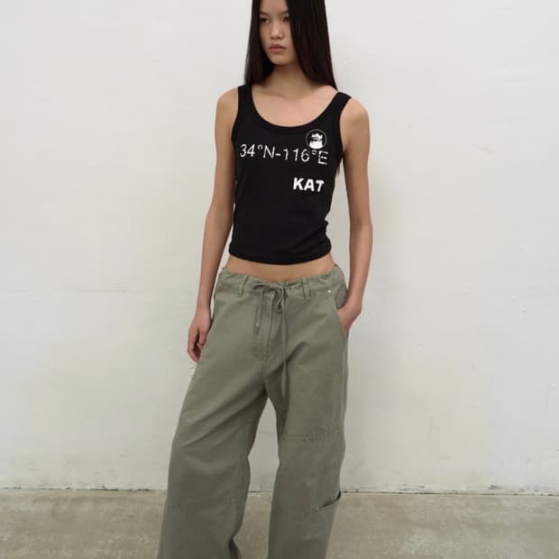 LCDC KAT PRINT SLIM TANK TOP