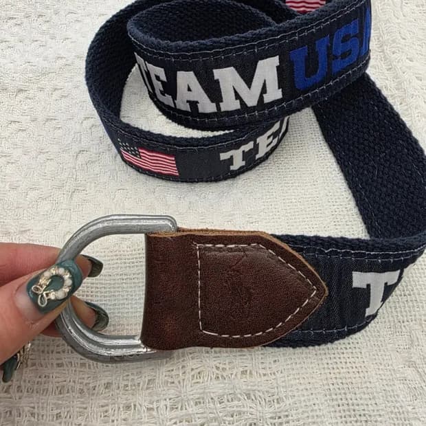 폴로 랄프로렌 유니섹스 블루팀 2024 썸머 벨트 새상품 처분 