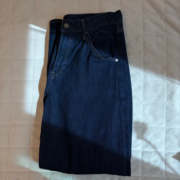 유니클로 배기커브진 네이비 28사이즈