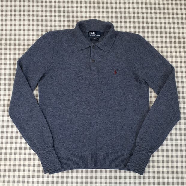 폴로 랄프로렌 램스울100 니트 카라티 남자95