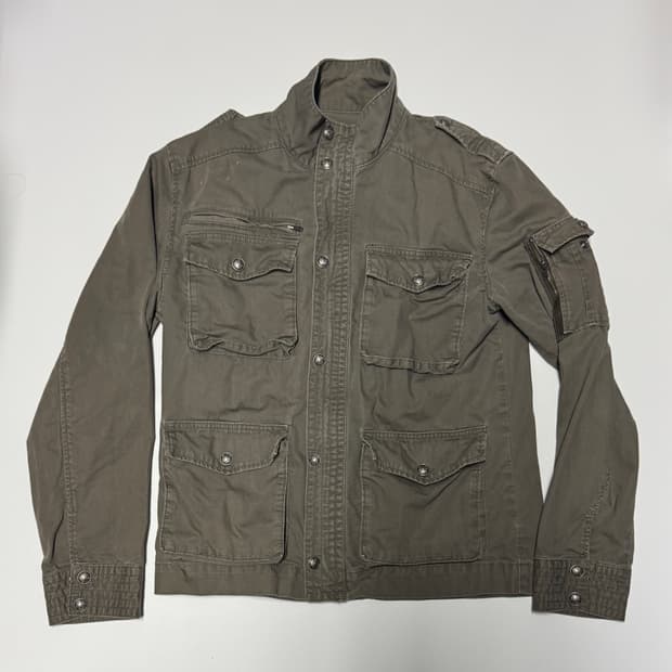 일본 빈티지 밀리터리 멀티포켓 워크자켓 L