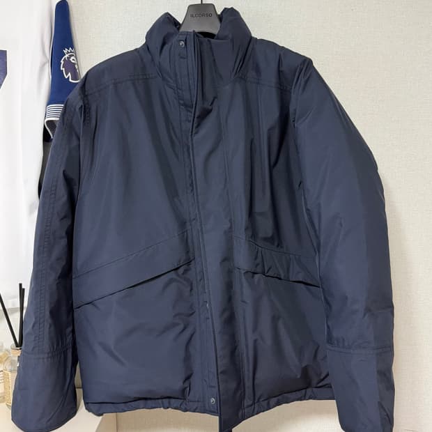 나나미카 25fw 고어텍스 숏다운 패딩 네이비 m