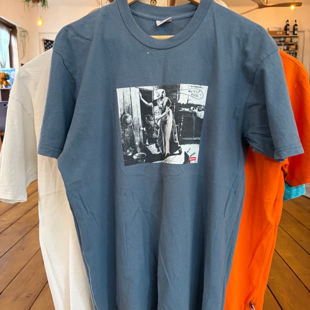 슈프림 마이크켈리 blue / L