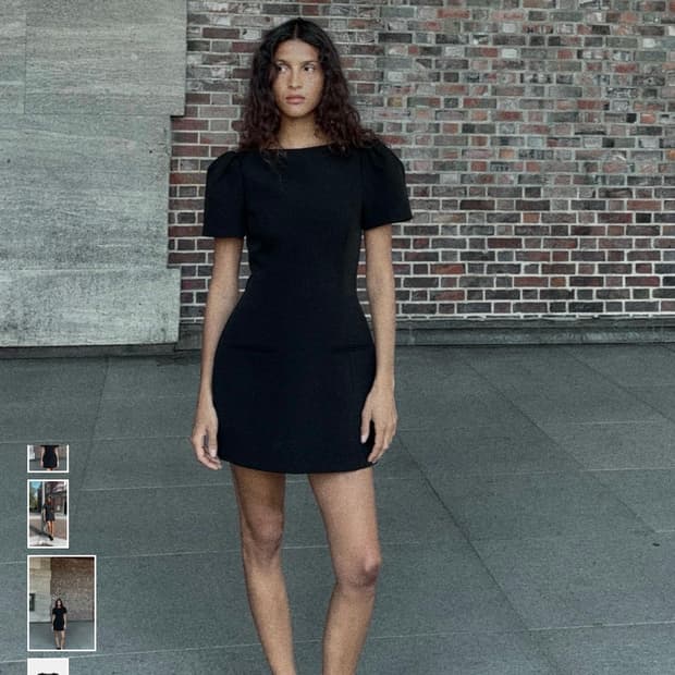 자라 셔링 포켓 미니 원피스