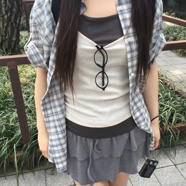 아워캐비넷 jelly skirt pants (미시착)