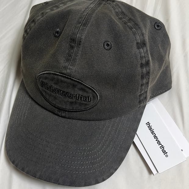 디스이즈네버댓 overdyed 모자 차콜 새제품