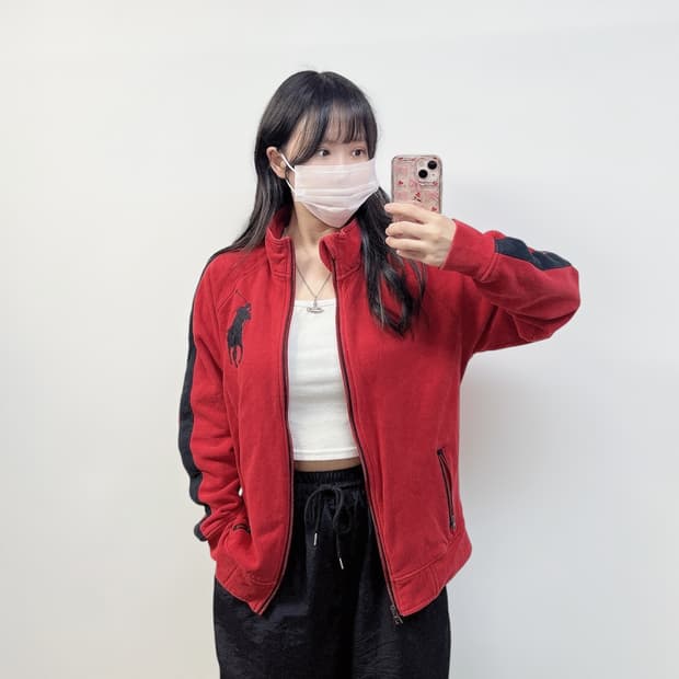 폴로 랄프로릭 빅 포니 로고 집업 자켓
