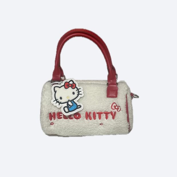 [산리오] 헬로키티 / 뽀글이 토트&크로스백 / 가방