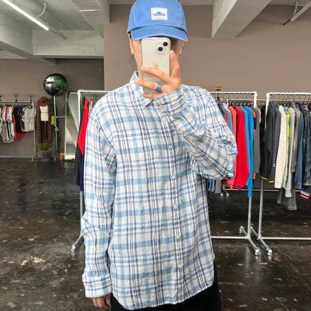 버커루 마원단 체크 셔츠