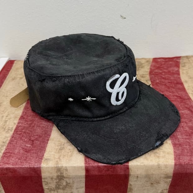 (빈티지 커스텀) distressed oil coating wax cap