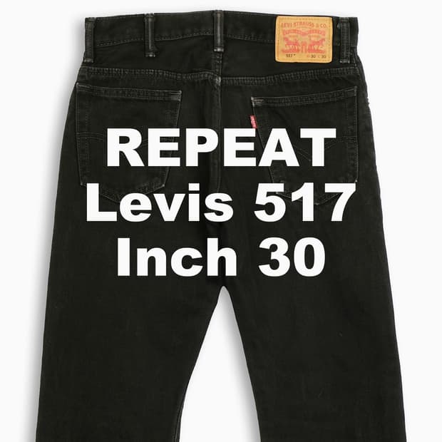 빈티지 리바이스 517 흑청 블랙진 30 인치 LV5173063