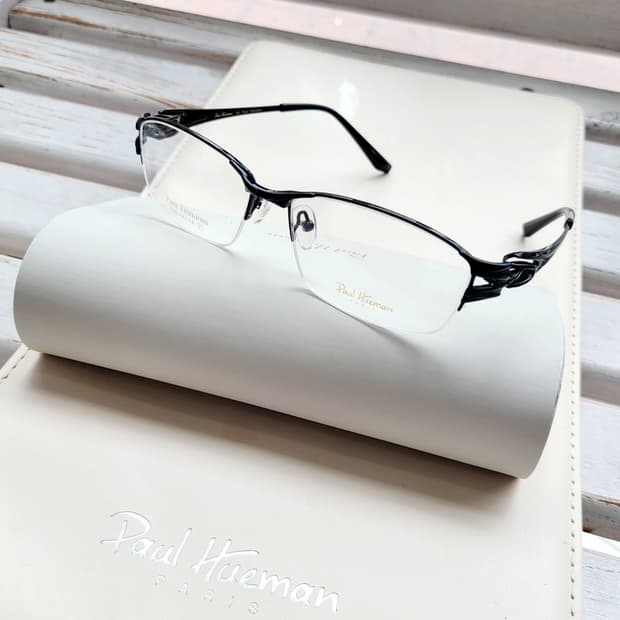 폴휴먼 블랙뿔테 안경 PHF-441-1A(블랙반무테)
