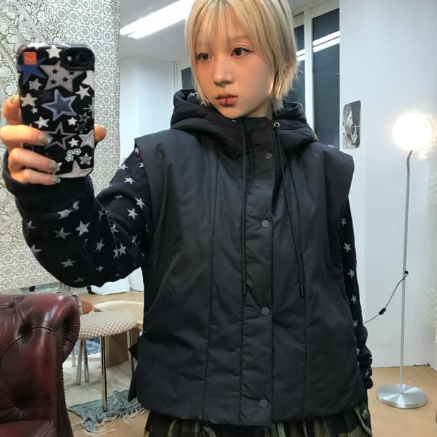 COS 코스 조끼 패딩 
