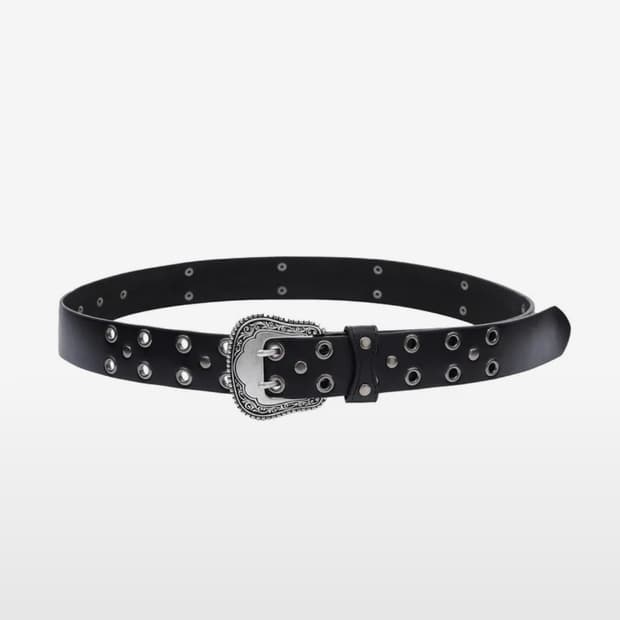 오퍼스0012/TAMER DOUBLE HOLE LEATHER BELT B