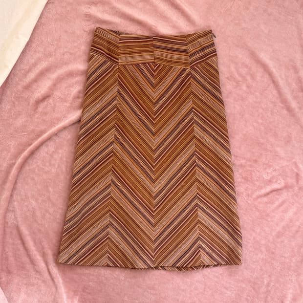 Waxen 코듀로이 스트라이프 스커트 (JPN)