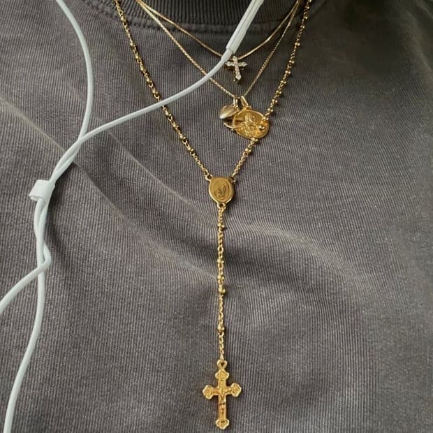 Y자 드랍 빈티지 목걸이 Y-drop vintage necklace