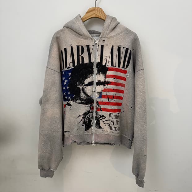 빈티지 후드집업(기모)