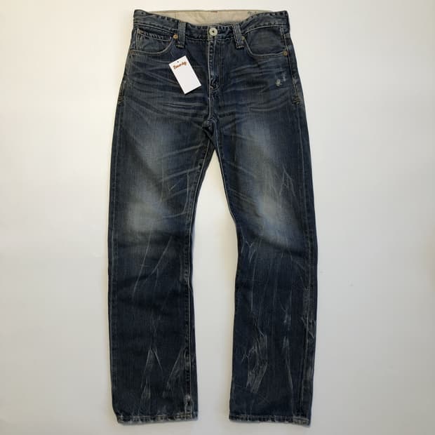 리바이스 523 워시드 데님 팬츠 