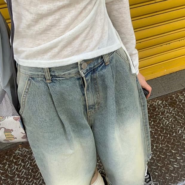 에이블리 나츠나츠 핀턱 버뮤다 반바지