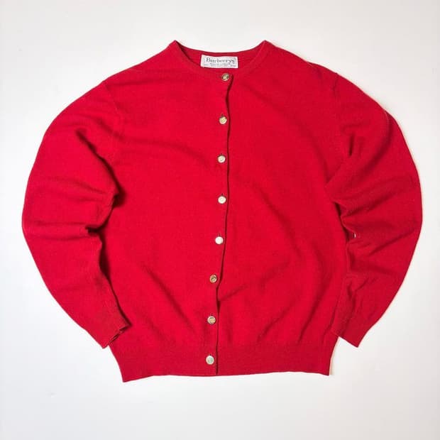 버버리 90's 금장 니트 가디건 PN9227