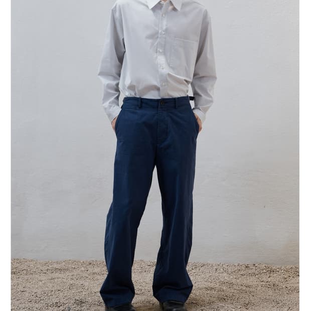 [L] 유스 워시드 와이드 치노 팬츠