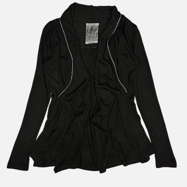 drape showl knit cardigan