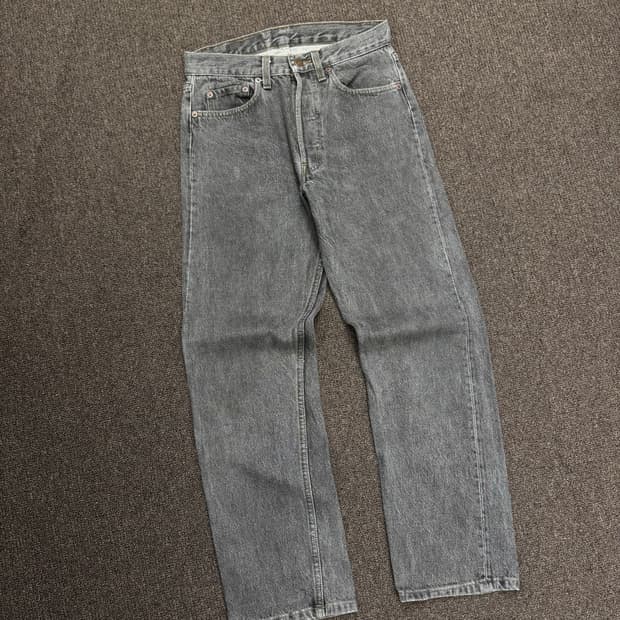 29)리바이스 빈티지 501 흑청 데님팬츠