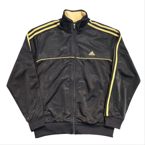 아디다스 블랙/골드 트랙 자켓 (105)