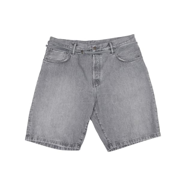 아크네 스튜디오 데님 쇼츠 팬츠 그레이