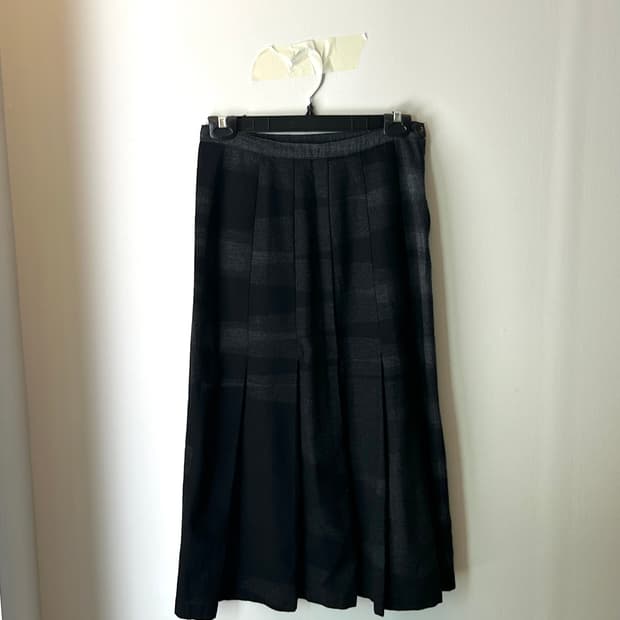 Comme des garcons 꼼데가르송 울 플리츠 스커트