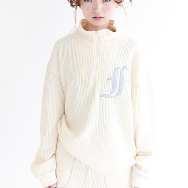 <구함> 샵페어리 와플 집업 