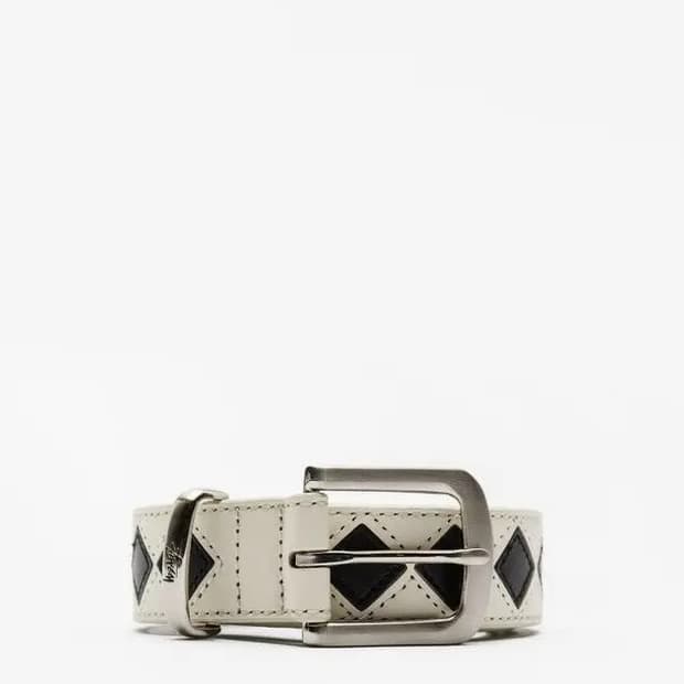 Stussy Argyle Leather Belt