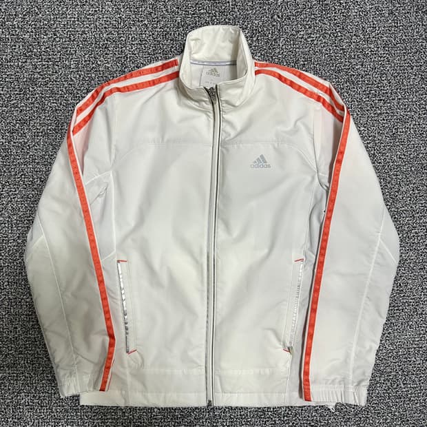 (XS추천) 아디다스 삼선 화이트 바람막이