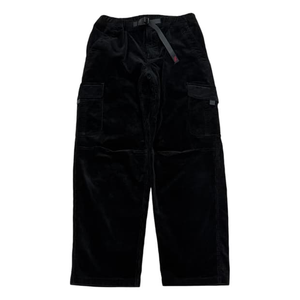 그라미치 코듀로이 카고 팬츠 바지 블랙 M