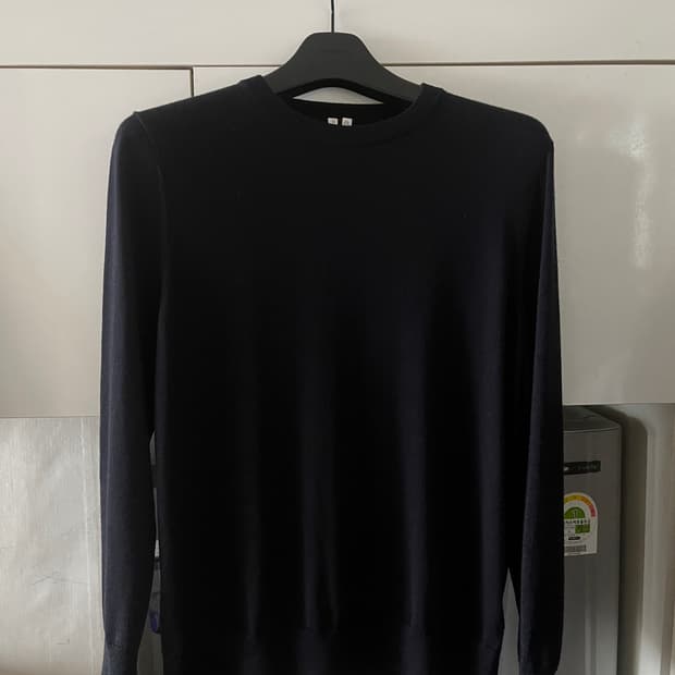 [M] 아르켓 파인 니트 메리노 스웨터 다크 블루