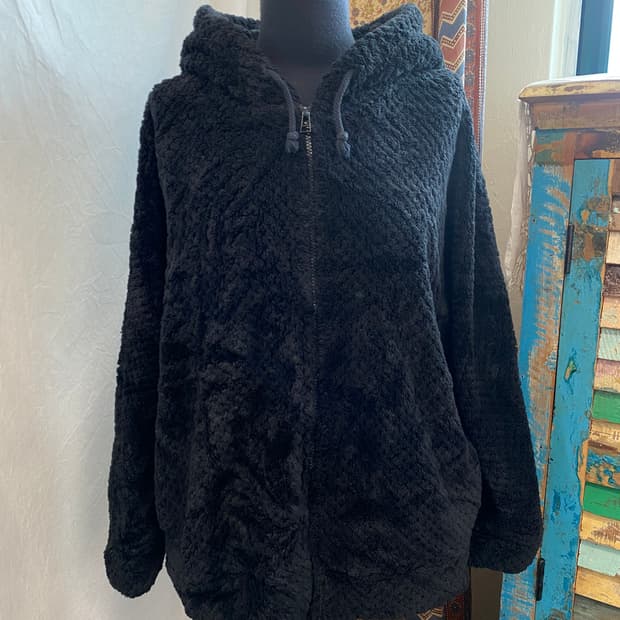 GU 플리스 후드집업자켓(M)