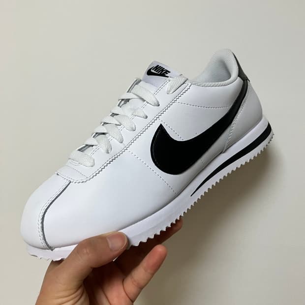 나이키 코르테즈 레더 화이트 흰검 260