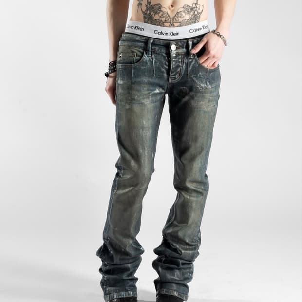 thelamentist waxed jeans