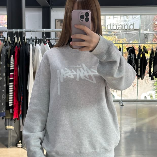 스투시 빅스탁 기모 맨투맨