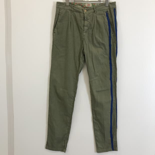 BOB 이태리 린넨코튼 카키팬츠 [34]