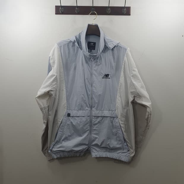 2XL 뉴발란스 남성 윈드브레이커 캐주얼 투웨이 후드 바람막이 자켓